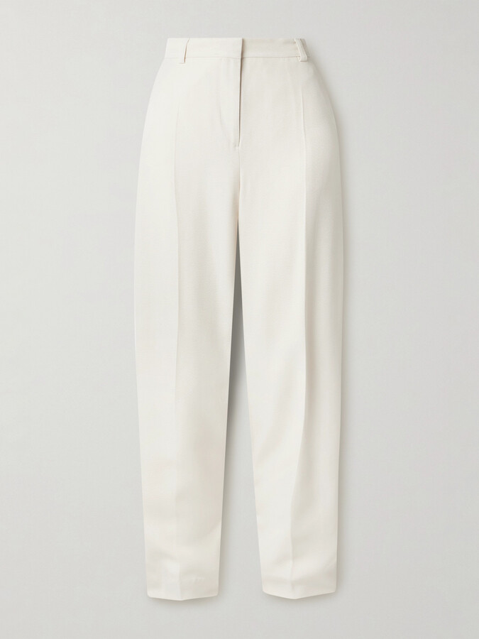 TOTEME - Crepe Tapered Pants - Ecru
