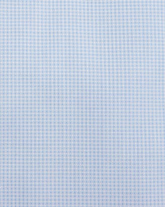 Brioni Textured Solid Dress Shirt, Light Blue