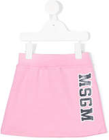 Thumbnail for your product : MSGM Kids logo print skirt