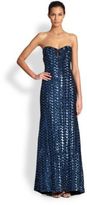 Thumbnail for your product : Badgley Mischka Strapless Sequin Gown