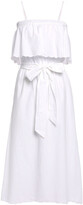 Thumbnail for your product : Joie Rindinya Belted Layered Cotton-poplin Midi Dress