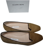 Thumbnail for your product : Carven Beige Pony-style calfskin Flats