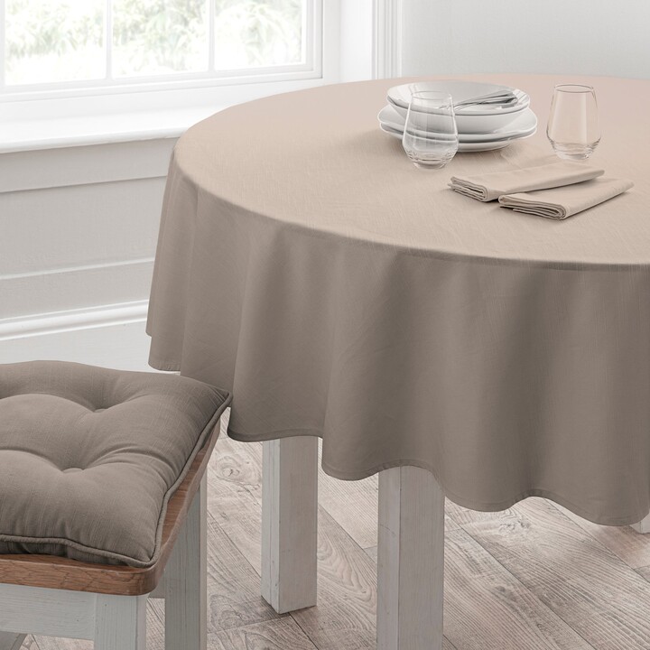 Dunelm Isabelle Round Tablecloth Grey ShopStyle