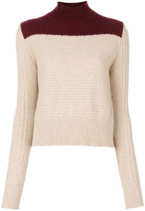 Marni bi-colour roll neck sweater