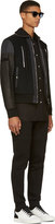 Thumbnail for your product : Tim Coppens Black Leather & Wool Glory Shawl Bomber