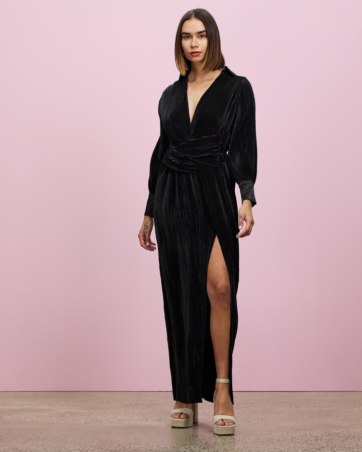 Rib Knit Bust Sweetheart Midaxi Dress 