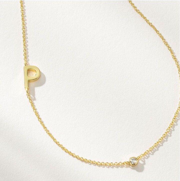 Uncommon James 14k Gold-Plated Personalized Touch Initial Necklace