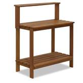 Thumbnail for your product : Ebern Designs Mcswain Outdoor Hardwood Potting Bench