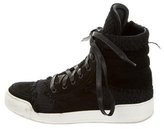 Thumbnail for your product : Balmain Suede High-Top Sneakers