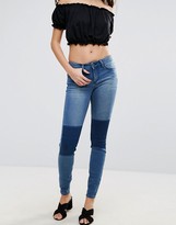 Thumbnail for your product : Vila Knee Patch Skinny Jeans