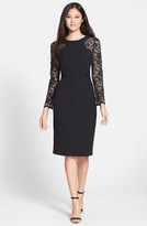 Thumbnail for your product : Vince Camuto Lace Inset Sheath Dress