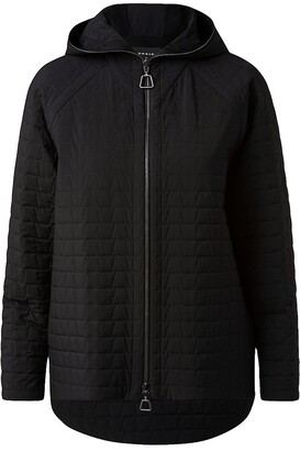 Akris Quilted Hooded Zip-Up Jacket