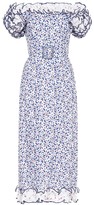 Thumbnail for your product : Gül Hürgel Exclusive to Mytheresa Floral linen dress