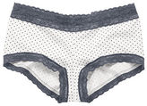 Thumbnail for your product : Victoria's Secret Cotton Lingerie Lace-waist Shortie Panty