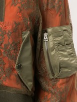 Thumbnail for your product : Maison Mihara Yasuhiro Lace Overlay Bomber Jacket
