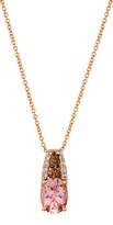 Thumbnail for your product : LeVian 14K Strawberry Gold 1.03 Ct. Tw. Diamond & Morganite Necklace