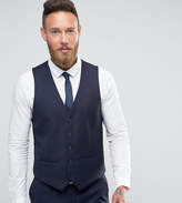 Thumbnail for your product : Farah Smart skinny flannel waistcoat in navy Exclusive at ASOS