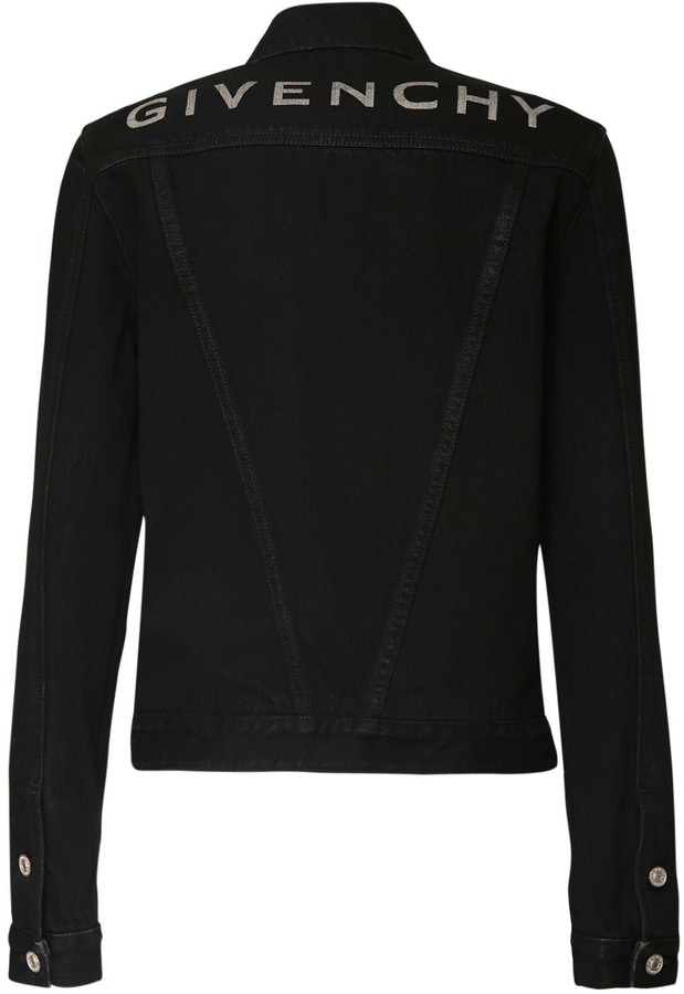 givenchy denim jacket black
