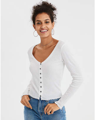 american eagle white long sleeve