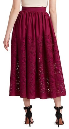 Alaia Pointelle Wool Midi Skirt