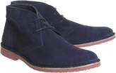 Thumbnail for your product : Office Fahrenheit Desert Boots Navy Suede Red Sole