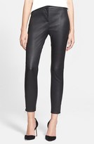 Thumbnail for your product : Kate Spade 'estella' Zip Hem Leather Ankle Pants
