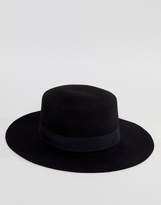 Thumbnail for your product : ASOS Easy Felt Boater Hat With Size Adjuster
