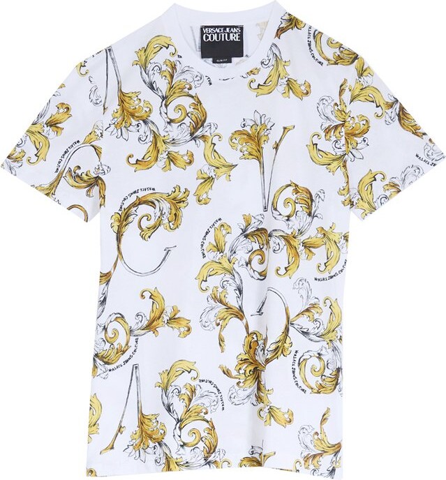 Versace Jeans Couture Baroque Printed Crewneck T-Shirt
