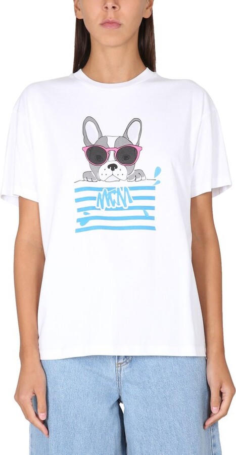 MCM Logo-Printed Crewneck T-Shirt