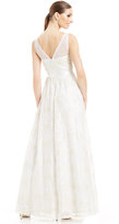Thumbnail for your product : Adrianna Papell Sleeveless Illusion Sequin-Lace Gown