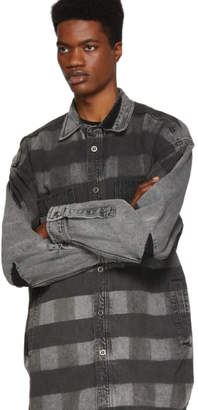 Diesel Black Denim D-Loren Shirt Jacket