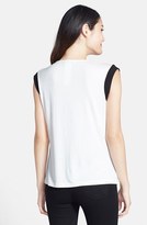 Thumbnail for your product : Chaus Colorblock Draped Front Top