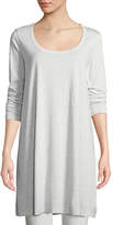 Thumbnail for your product : Joan Vass Plus Size Scoop-Neck Long-Sleeve Tunic