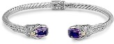 Thumbnail for your product : Samuel B. Sterling Silver & 18K Gold Amethyst Dragonfly Motif Hinged Bangle Bracelet