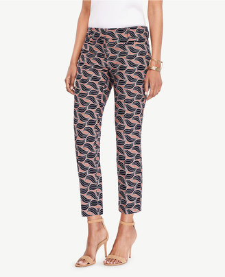 Ann Taylor The Tall Crop Pant in Leaf Swirl - Kate Fit