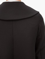 Thumbnail for your product : Comme des Garçons Comme des Garçons Single-breasted Velvet-x Twill Coat - Black