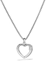Thumbnail for your product : David Yurman Petite X Heart Pendant with Diamonds on Chain