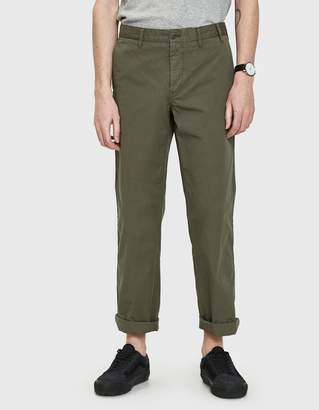 Norse Projects Aros Light Twill Pant in Dried Olive
