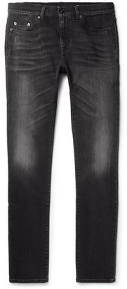 Saint Laurent Skinny-fit 15cm Hem Washed Stretch-denim Jeans