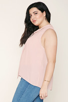 Thumbnail for your product : Forever 21 Plus Size Satin Tie Neck Top