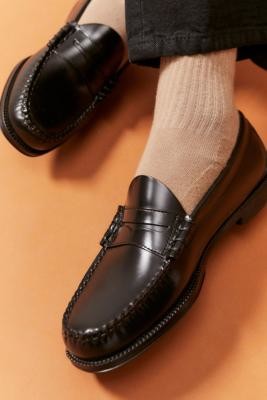 G.H. Bass Black Easy Weejuns Penny Loafers - Black UK 11 at Urban Outfitters  - ShopStyle