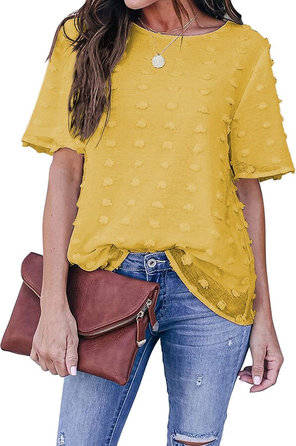 Yellow Chiffon Blouse | Shop the world's largest collection of 