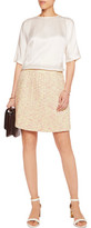 Thumbnail for your product : Raoul Pleated Cotton-Blend Tweed Mini Skirt