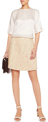 Raoul Pleated Cotton-Blend Tweed Mini Skirt