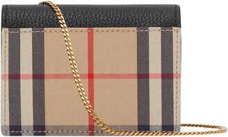 Burberry Jade Vintage Check Card Case on a Chain - ShopStyle