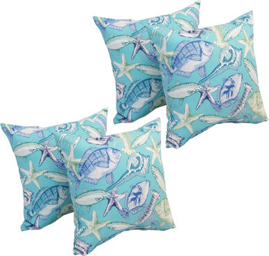 Blazing Needles Outdoor Cushion Collection Indoor/Outdoor Throw Pillow