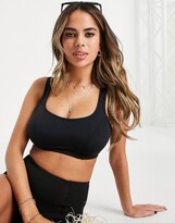 Thumbnail for your product : Pour Moi? Pour Moi Fuller Bust crop bikini top in black