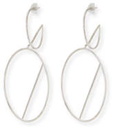 Thumbnail for your product : Lana 14k Double-Wire Eclipse Hoop Earrings