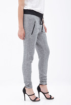 Thumbnail for your product : LOVE21 LOVE 21 Marled Knit Joggers
