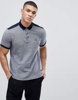 Thumbnail for your product : Armani Exchange Slim Fit Tipped Collar Marl Block Polo In Navy